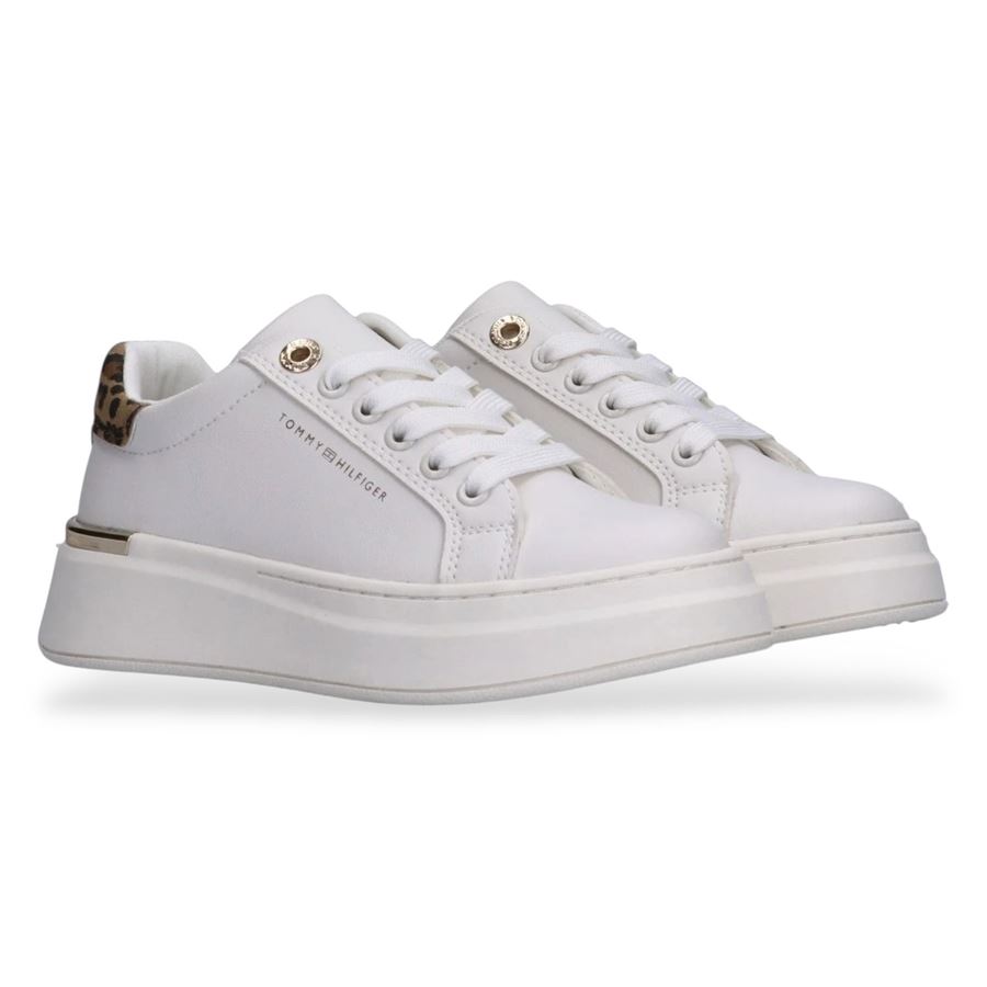 Sneakers da ragazza dettagli animalier e fondo platform Tommy Hilfiger | T3A9339861842A472